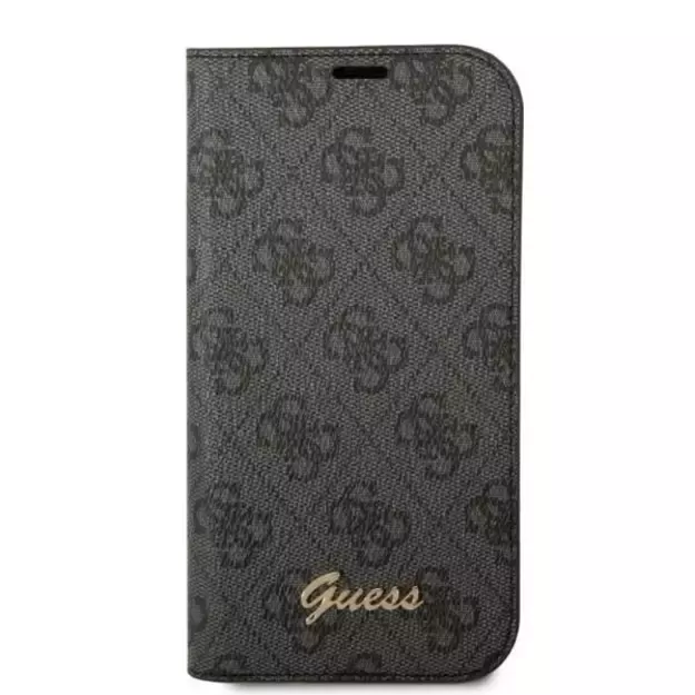 Guess GUBKP14SHG4SHK iPhone 14 6.1 &quot black / black book 4G Vintage Gold Logo 2