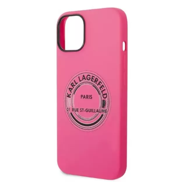 Karl Lagerfeld KLHCP14MSRSGRCF iPhone 14 Plus 6.7 &quot hardcase pink / pink Silicone RSG 12