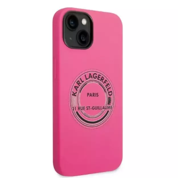 Karl Lagerfeld KLHCP14MSRSGRCF iPhone 14 Plus 6.7 &quot hardcase pink / pink Silicone RSG 10