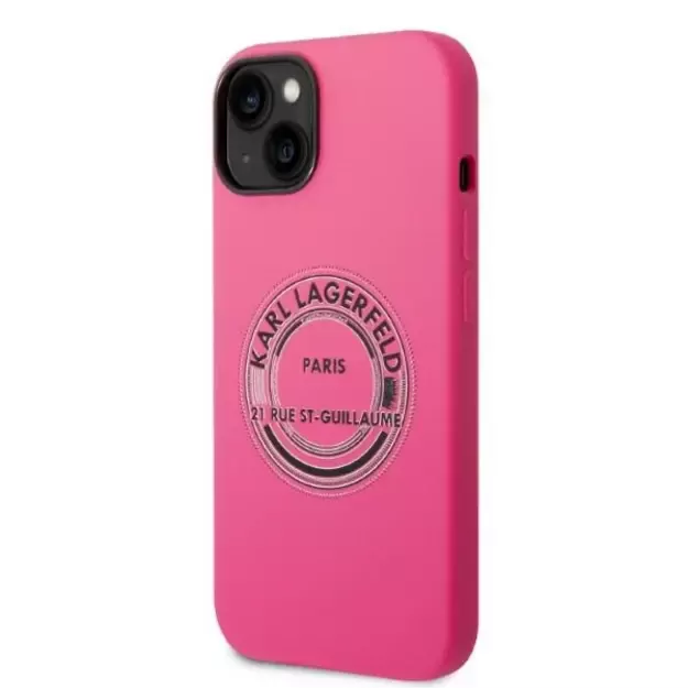 Karl Lagerfeld KLHCP14MSRSGRCF iPhone 14 Plus 6.7 &quot hardcase pink / pink Silicone RSG 8