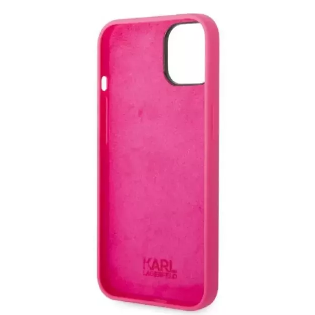 Karl Lagerfeld KLHCP14MSRSGRCF iPhone 14 Plus 6.7 &quot hardcase pink / pink Silicone RSG 13