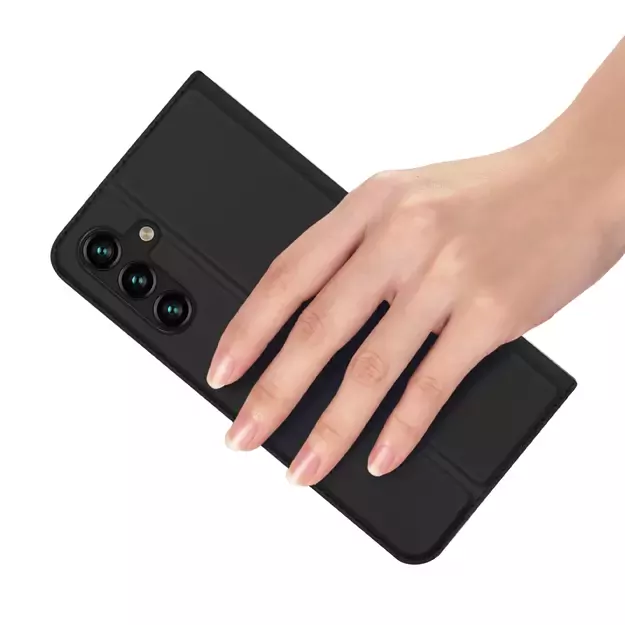 Dux Ducis Skin Pro Case for Samsung Galaxy A14 4G / 5G Cover with Flip Card Wallet Stand Black 6
