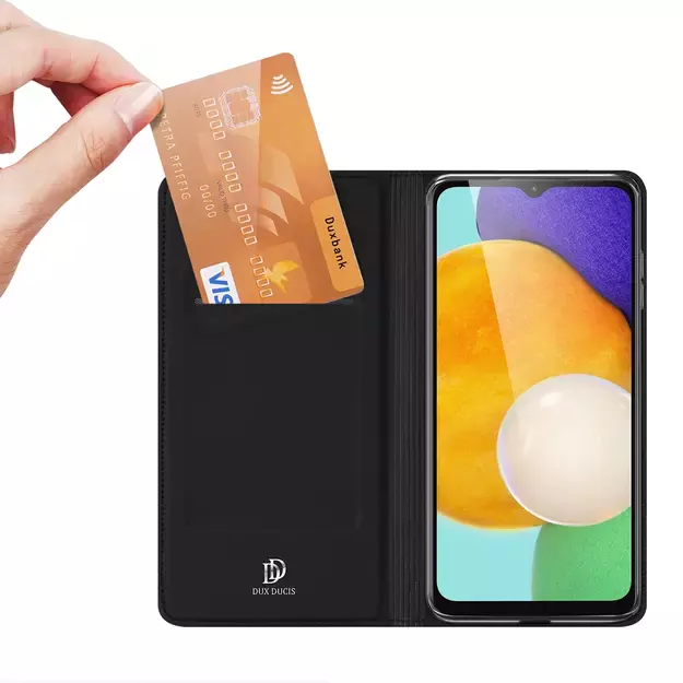 Dux Ducis Skin Pro Case for Samsung Galaxy A14 4G / 5G Cover with Flip Card Wallet Stand Black 1