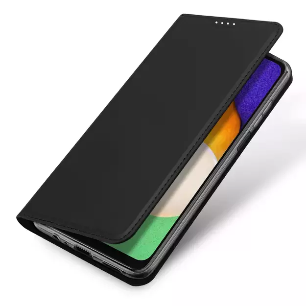 Dux Ducis Skin Pro Case for Samsung Galaxy A14 4G / 5G Cover with Flip Card Wallet Stand Black 3