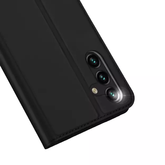 Dux Ducis Skin Pro Case for Samsung Galaxy A14 4G / 5G Cover with Flip Card Wallet Stand Black 2