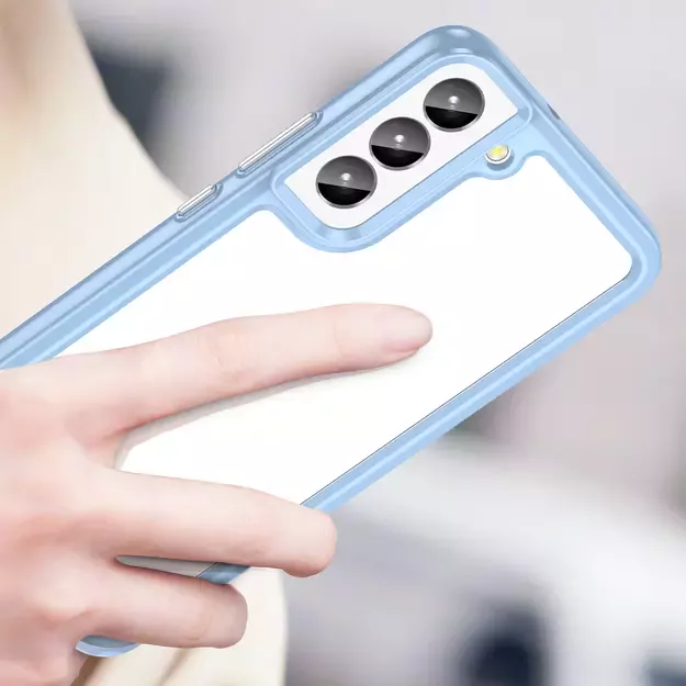 Outer Space Case for Samsung Galaxy S23+ cover with a flexible frame blue 8