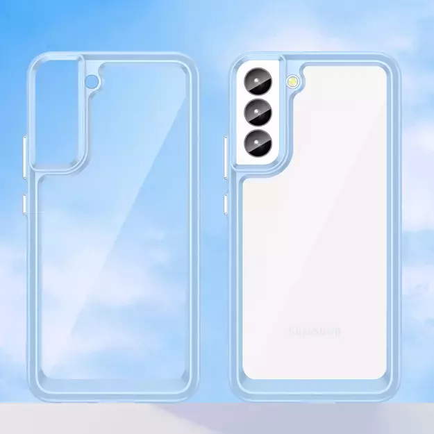 Outer Space Case for Samsung Galaxy S23+ cover with a flexible frame blue 11