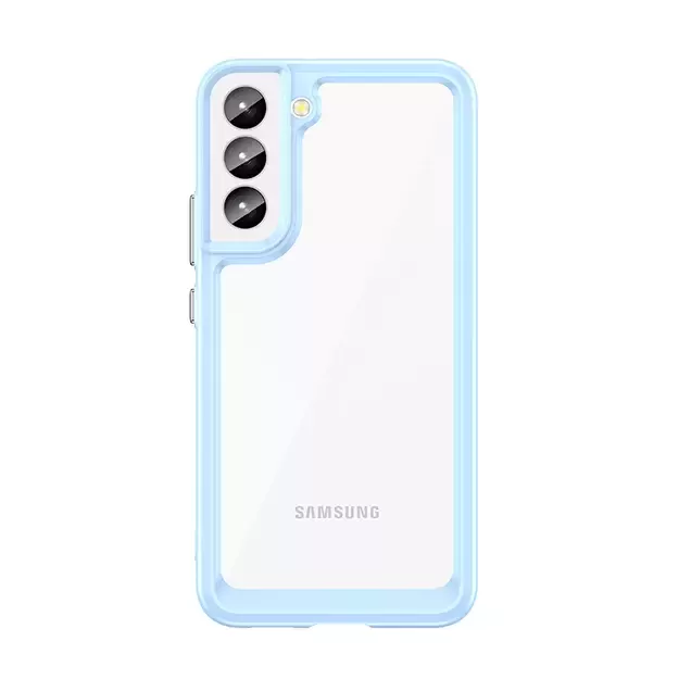 Outer Space Case for Samsung Galaxy S23+ cover with a flexible frame blue 2
