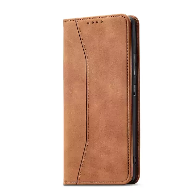 Magnet Fancy Case for Samsung Galaxy S23+ flip cover wallet stand brown 13