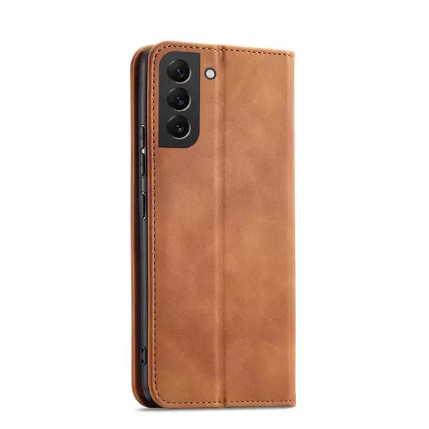 Magnet Fancy Case for Samsung Galaxy S23+ flip cover wallet stand brown 14