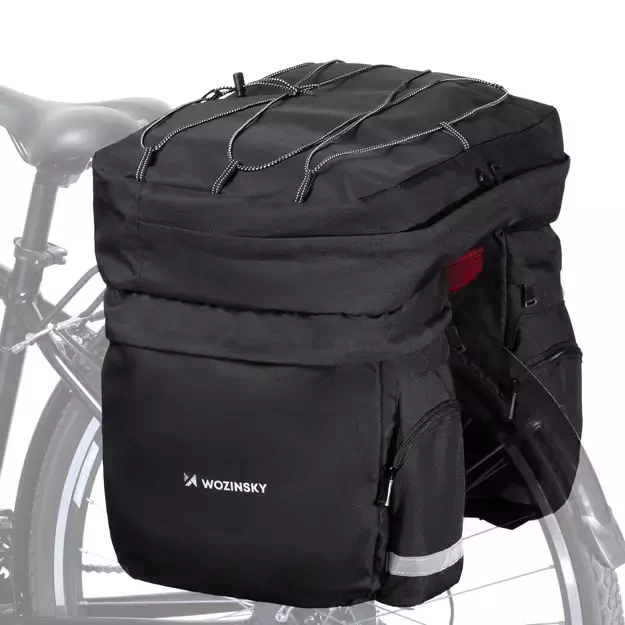 Wozinsky spacious bike bag 60 l for the trunk (rain cover included) black (WBB13BK) 13