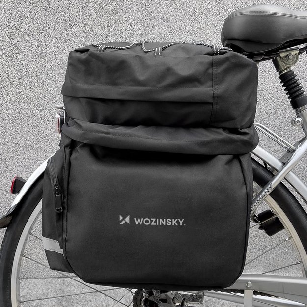 Wozinsky spacious bike bag 60 l for the trunk (rain cover included) black (WBB13BK) 23