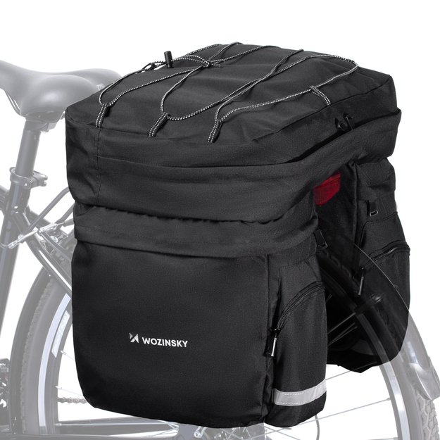Wozinsky spacious bike bag 60 l for the trunk (rain cover included) black (WBB13BK) 26