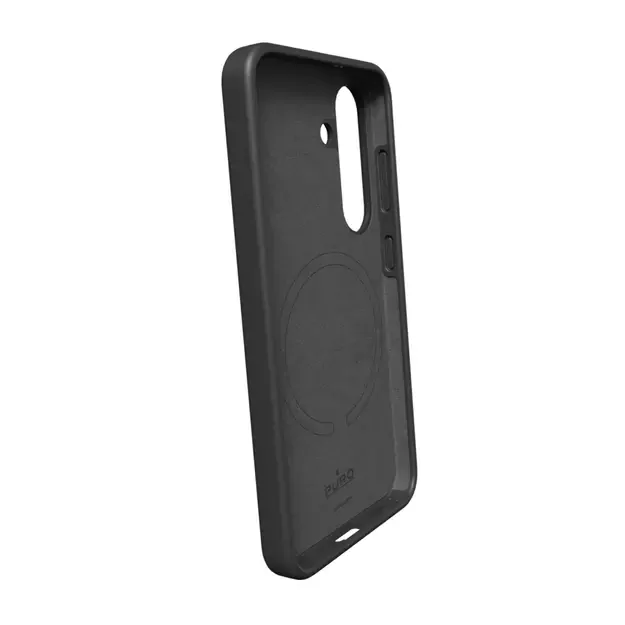 Puro Icon Mag Silicone Case with MagSafe for Samsung Galaxy S25 - Black 1