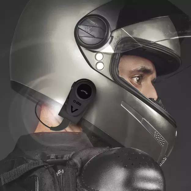 SBS TEEARSETMONOMOTOBTK mono wireless headset for motorcycle helmet - black 12