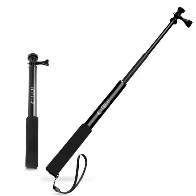 Tech-Protect GA100 Monopad &amp  Selfie Stick for GoPro / DJI - Black