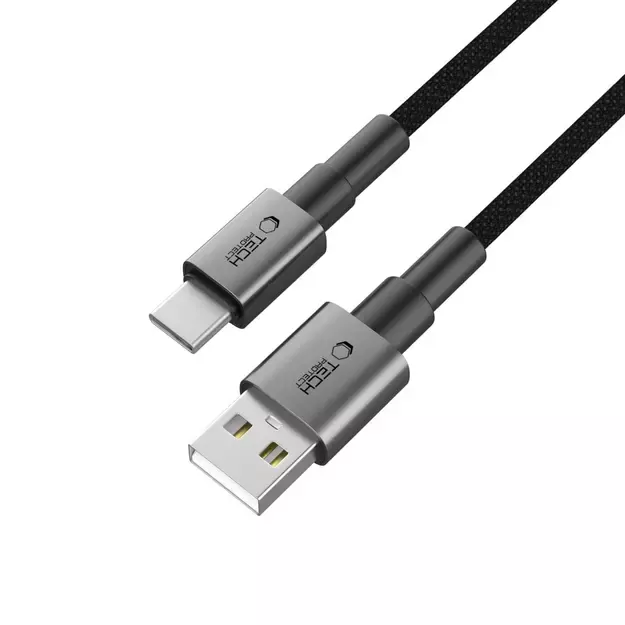 Tech-Protect UltraBoost DNA USB-A / USB-C Cable 15W/3A 100cm - Gray 8