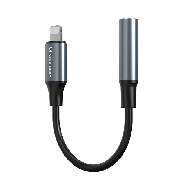 Wozinsky WALJ-01 Lightning adapter - 3.5mm mini jack - black 2