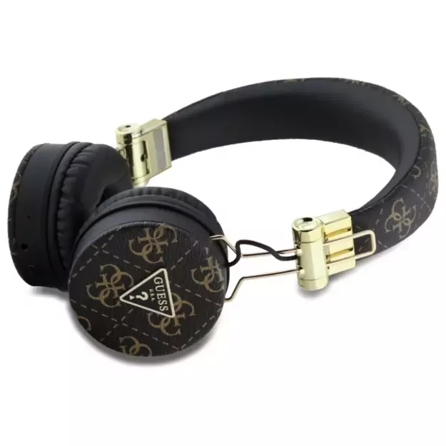 Guess Bluetooth ENC GUBH70E4PTMK on-ear headphones black/black 4G Triangle Round Shape 4