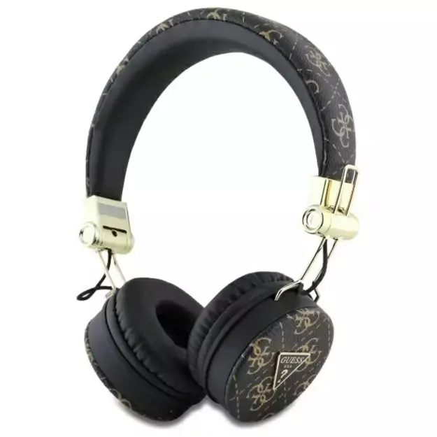 Guess Bluetooth ENC GUBH70E4PTMK on-ear headphones black/black 4G Triangle Round Shape