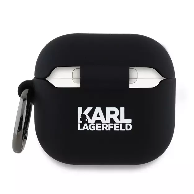 Karl Lagerfeld KLA4RUNCHK AirPods 4 cover black/black Silicone Choupette Head 3D 3