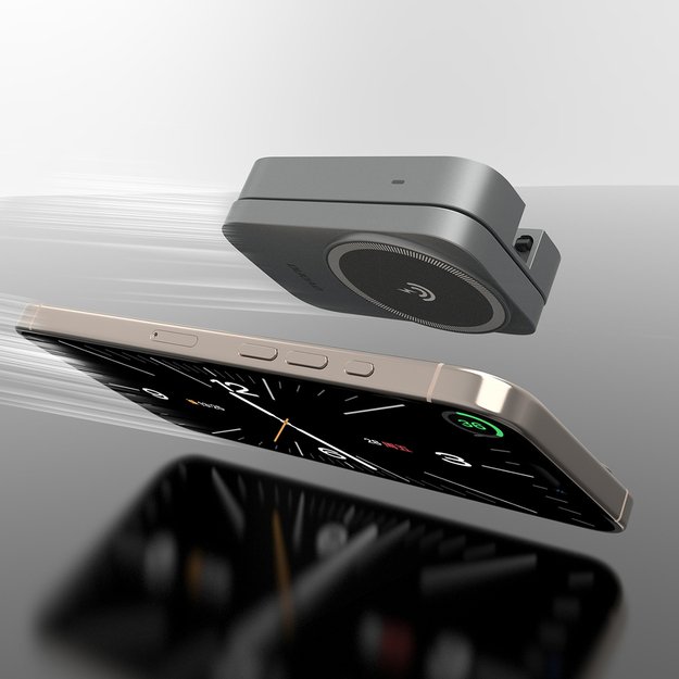 Dudao A11 Max 15W 3-in-1 Inductive Charging Station Compatible with MagSafe - Gray 4