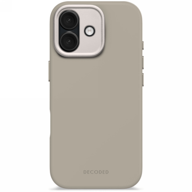 Decoded AntiMicrobial Silicone Backcover MagSafe Case for iPhone 17 - Beige