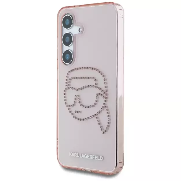 Karl Lagerfeld Rhinestones K. Head Logo Samsung Galaxy S25 Case Pink 8