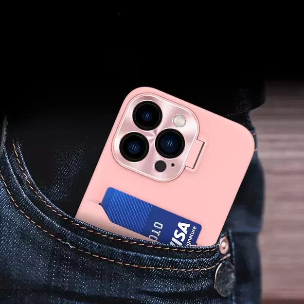 Leather Stand Case for Samsung Galaxy S23+ card wallet cover with stand pink 10