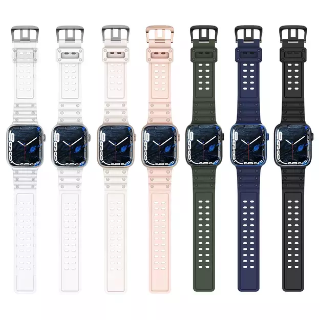 Strap Triple Protection for Apple Watch 38 / 40 / 41 mm band bracelet - transparent 9