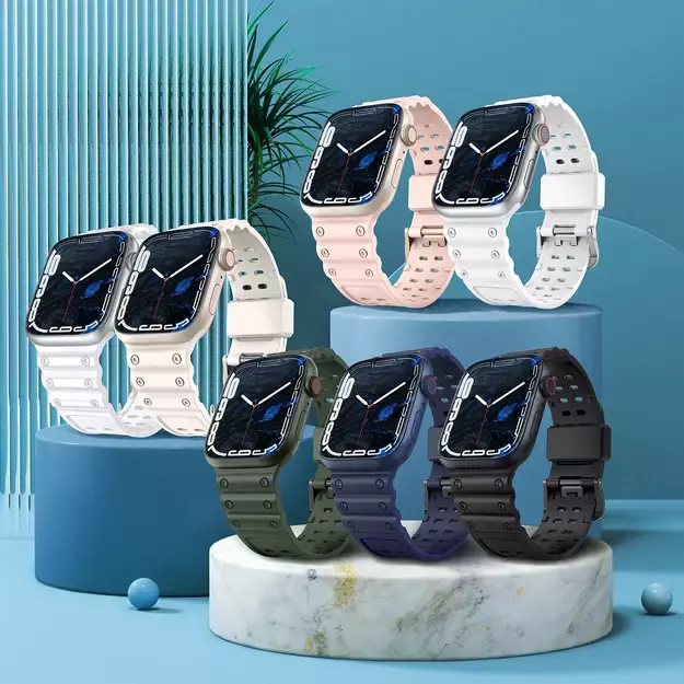 Strap Triple Protection for Apple Watch 38 / 40 / 41 mm band bracelet - transparent 11