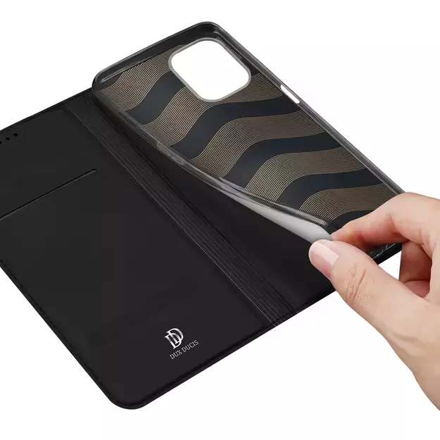 Dux Ducis Skin Pro Case For Realme 10 5G / Realme 9i 5G Cover Flip Card Wallet Stand Black 22