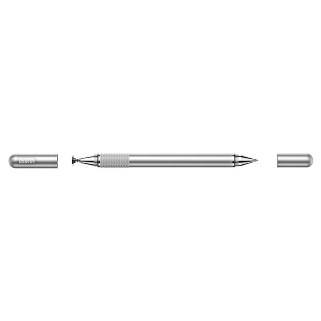 Baseus Golden Cudgel ACPCL-0S double-sided stylus for tablets, phones with gel pen - silver 3