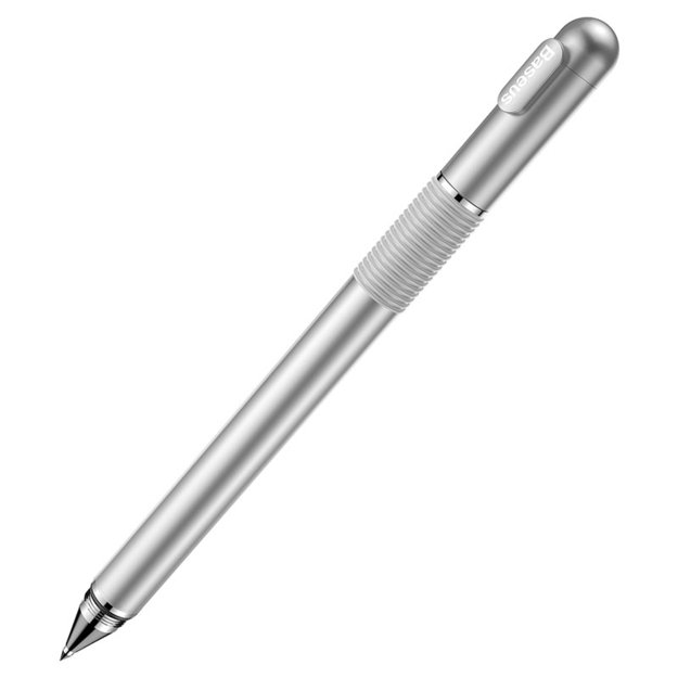 Baseus Golden Cudgel ACPCL-0S double-sided stylus for tablets, phones with gel pen - silver 5