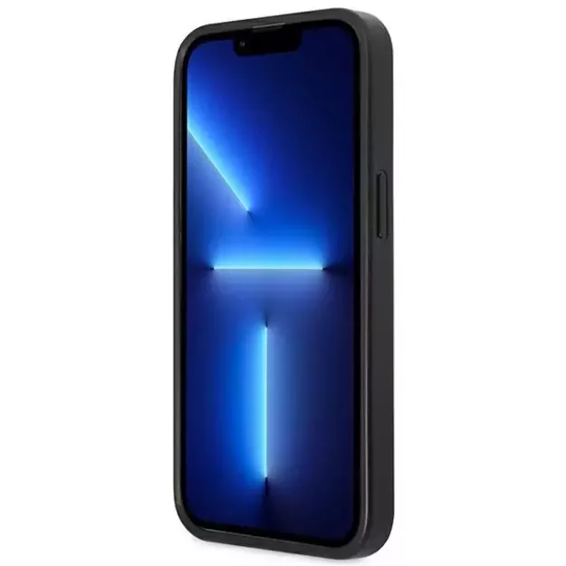Guess GUHCP13LP4TPK iPhone 13 Pro / 13 6.1&quot  black/black hardcase 4G Triangle Logo Cardslot 11