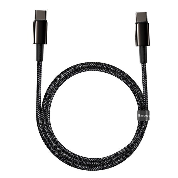 Baseus CATWJ-01 USB-C - USB-C PD QC cable 100W 5A 1m - black 1