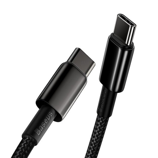Baseus CATWJ-01 USB-C - USB-C PD QC cable 100W 5A 1m - black 3