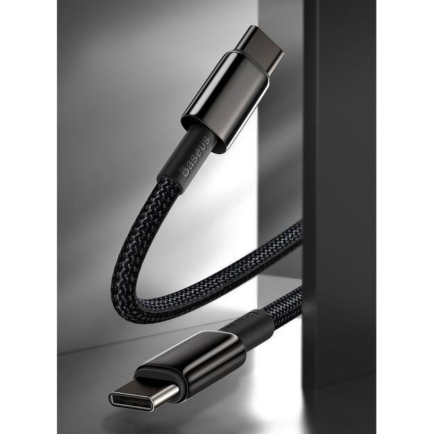 Baseus CATWJ-01 USB-C - USB-C PD QC cable 100W 5A 1m - black 11