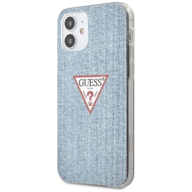 Guess GUHCP12SPCUJULLB iPhone 12 mini 5.4  blue/light blue hardcase Jeans Collection 1