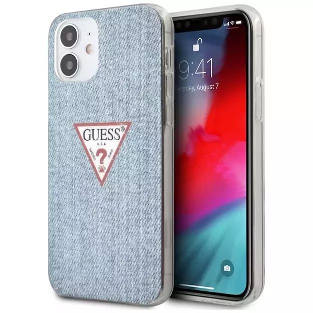 Guess GUHCP12SPCUJULLB iPhone 12 mini 5.4  blue/light blue hardcase Jeans Collection