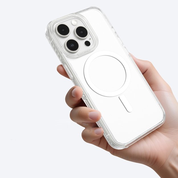 AmazingThing Titan Pro Mag Case with Magnetic Ring for iPhone 16 Pro - Transparent 5