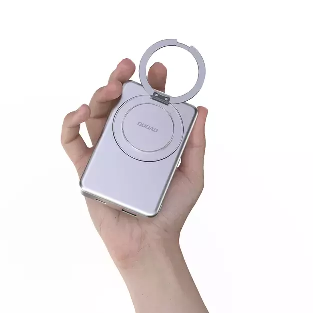 Dudao K28 10000mAh PD 22.5W MagSafe Powerbank with Metal Case and Ring Stand - Gray 7