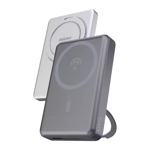 Dudao K28 10000mAh PD 22.5W MagSafe Powerbank with Metal Case and Ring Stand - Gray 6