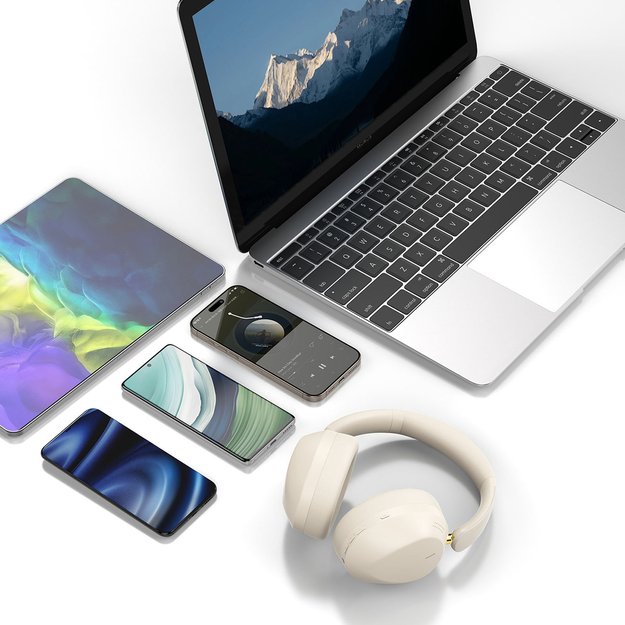 Dudao X22 Max Wireless On-Ear Bluetooth Headphones with ANC - Beige 3