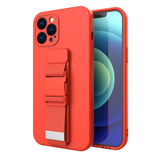 Rope case Gel Lanyard Cover Handbag Lanyard Xiaomi Redmi Note 10 / Redmi Note 10S red 9