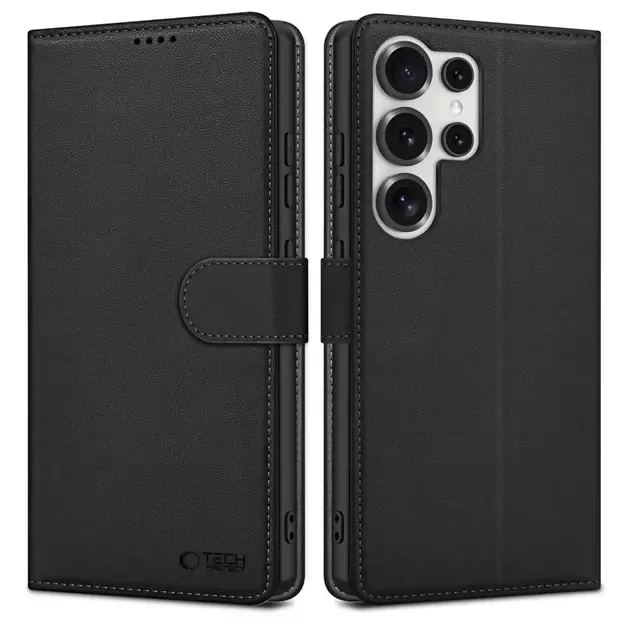 Tech-Protect Wallet Case for Samsung Galaxy S25 Ultra - Black