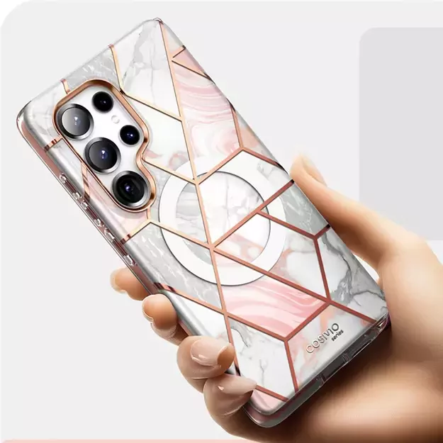 Supcase Cosmo Mag Case for Samsung Galaxy S25 Ultra - Marble Pink 5