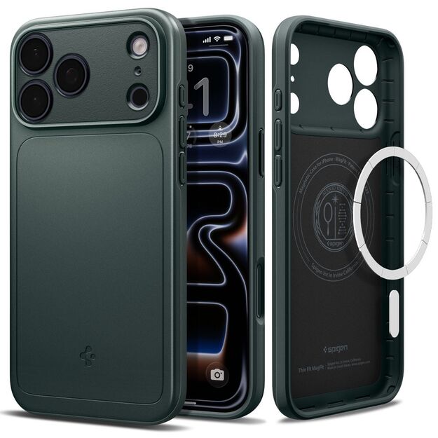 Spigen Thin Fit MagSafe Case for iPhone 17 Pro - Green 1