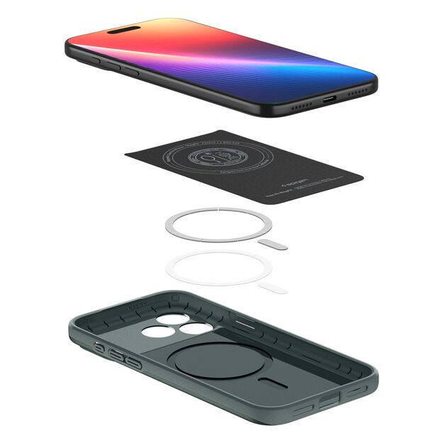 Spigen Thin Fit MagSafe Case for iPhone 17 Pro - Green 8