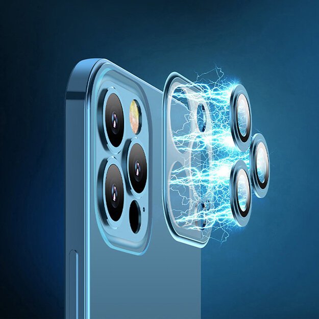 Joyroom Chery Mirror Case Cover for iPhone 13 Pro Metallic Frame Silver (JR-BP908 silver) 15